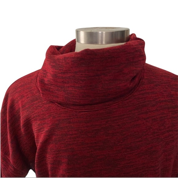 Nally & Millie Red Black Melange Cowl Neck Wrap XL - Picture 3 of 11